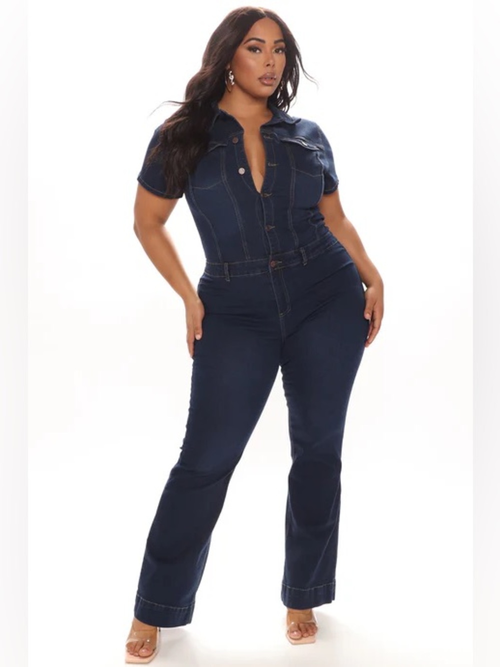 Fashion Nova Denim Jumpsuit